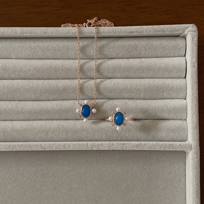 Blue Opal Necklace