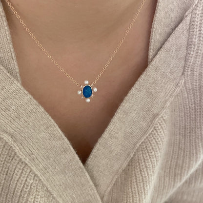 Blue Opal Necklace