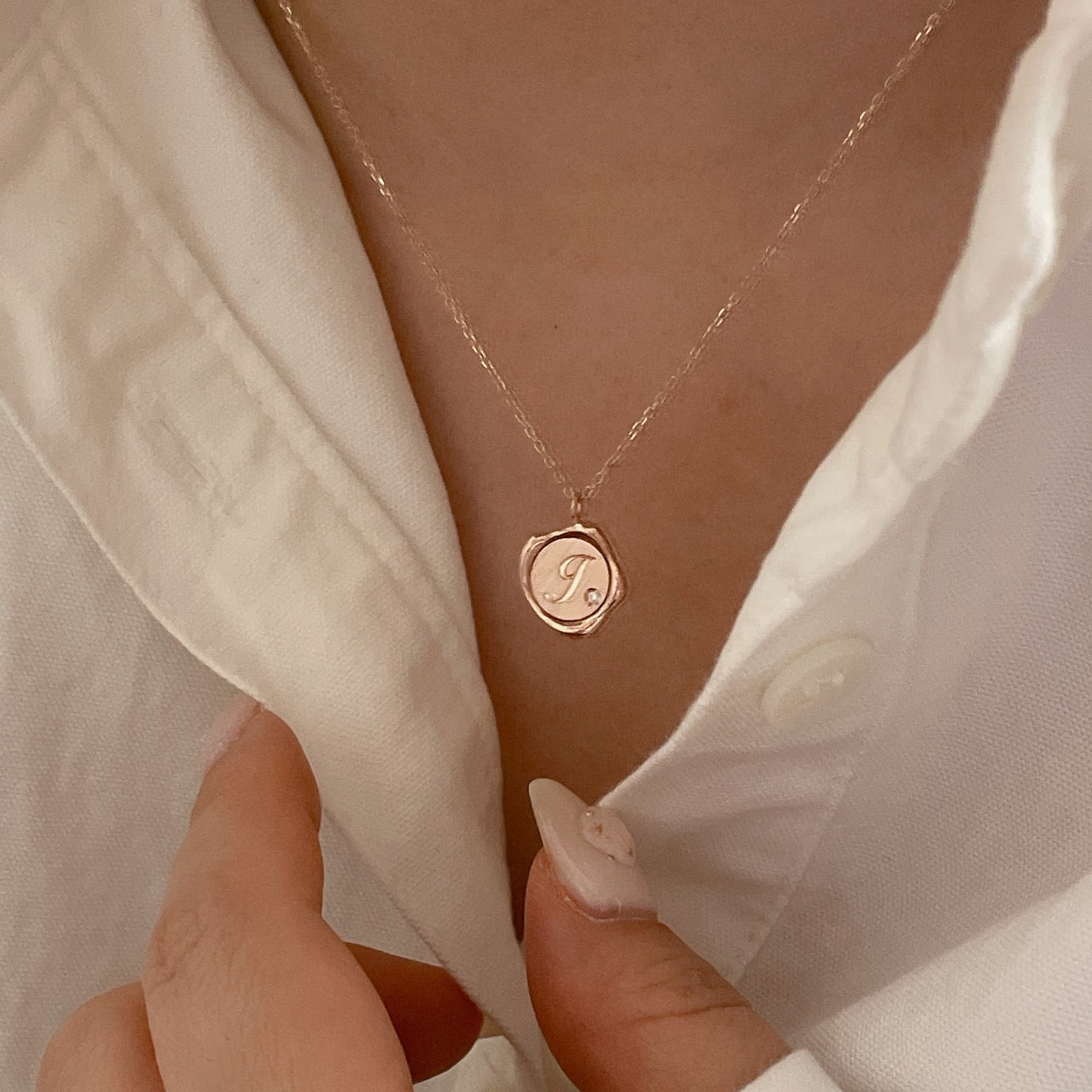 Custom Initial Diamond Necklace