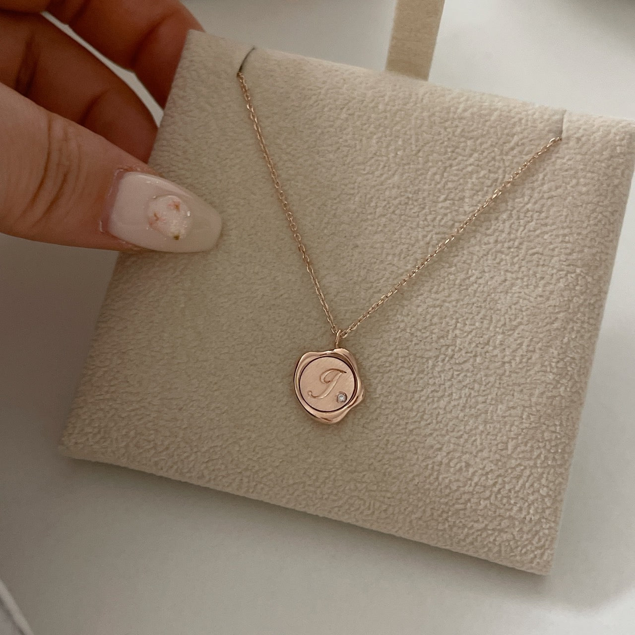 Custom Initial Diamond Necklace
