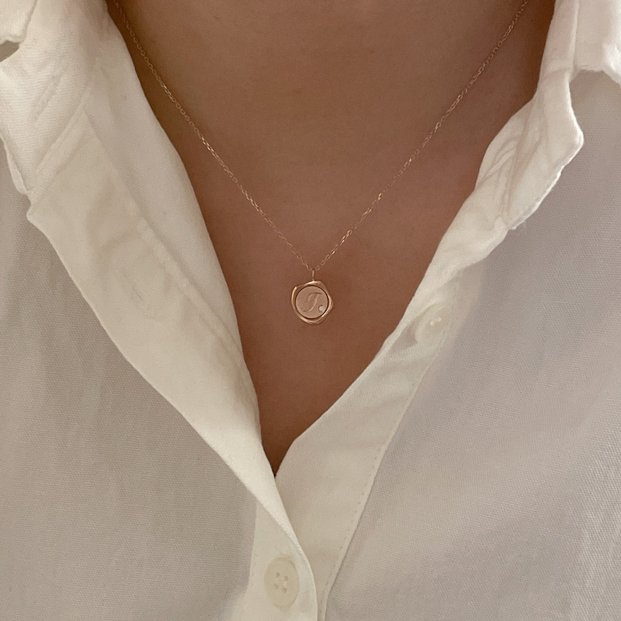 Custom Initial Diamond Necklace