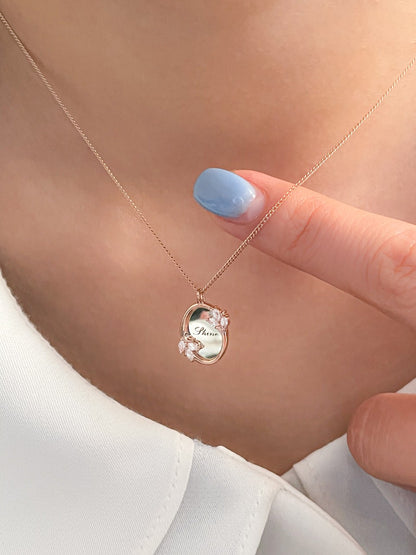 Custom Name Mirror Necklace