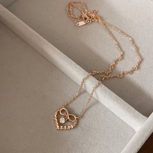 Heart Bow Necklace