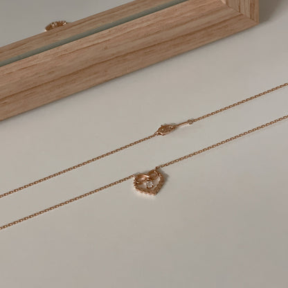 Heart Bow Necklace