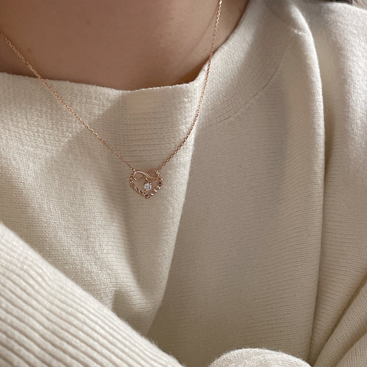Heart Bow Necklace