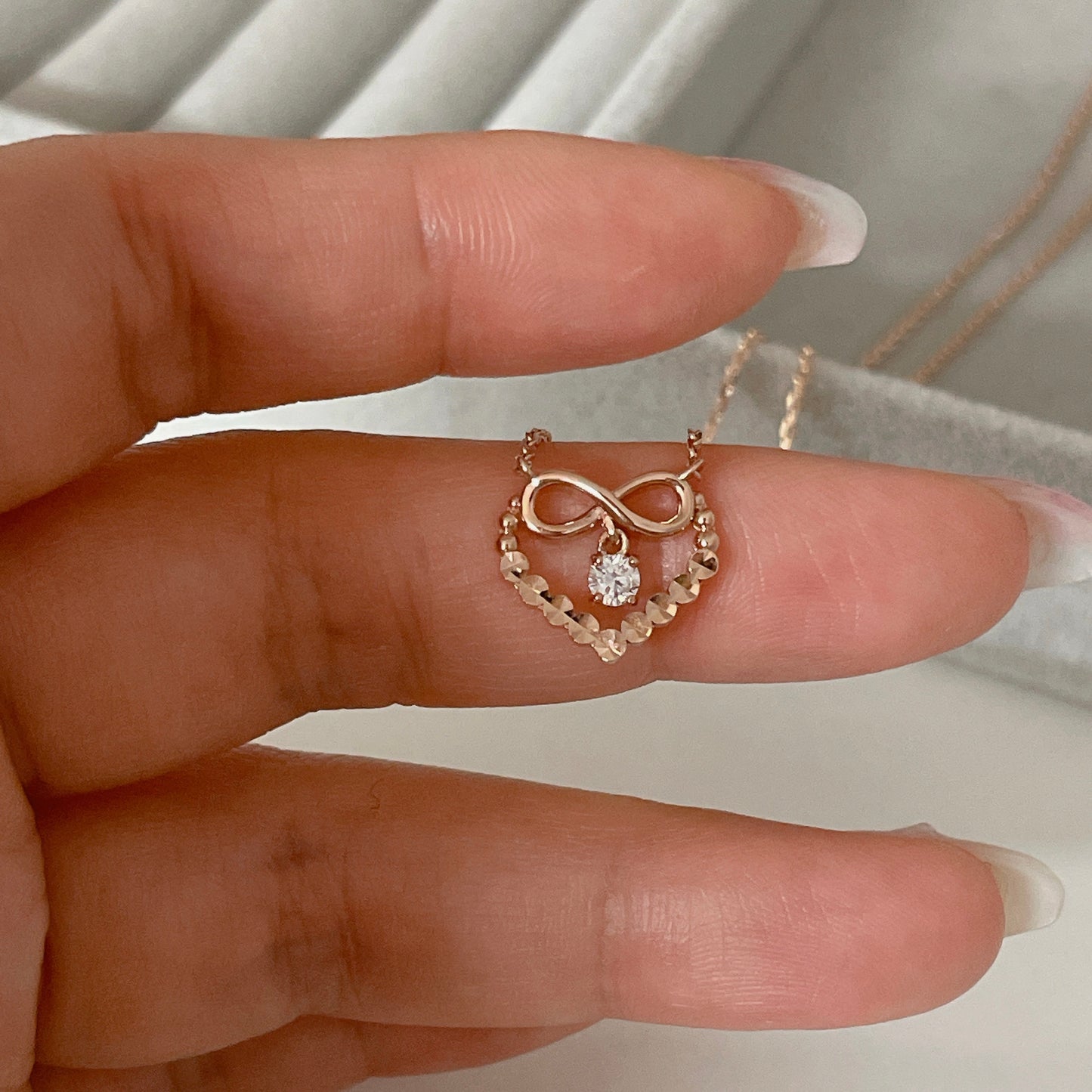 Heart Bow Necklace