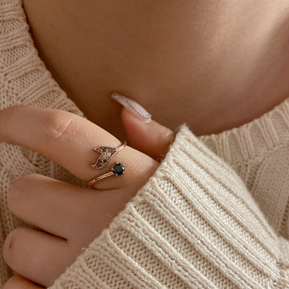 Dolphin Tail Ring