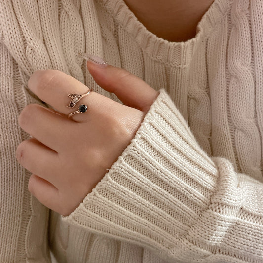 Dolphin Tail Ring