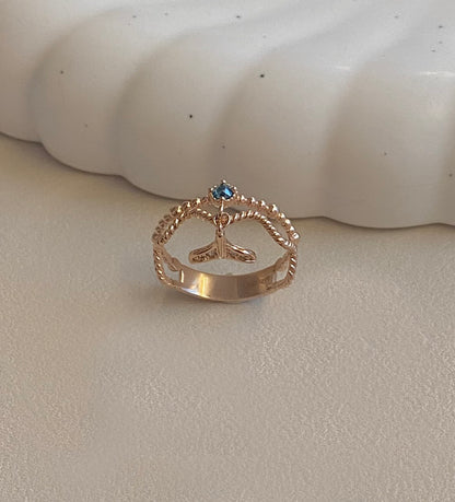 Dolphin Tail Ring