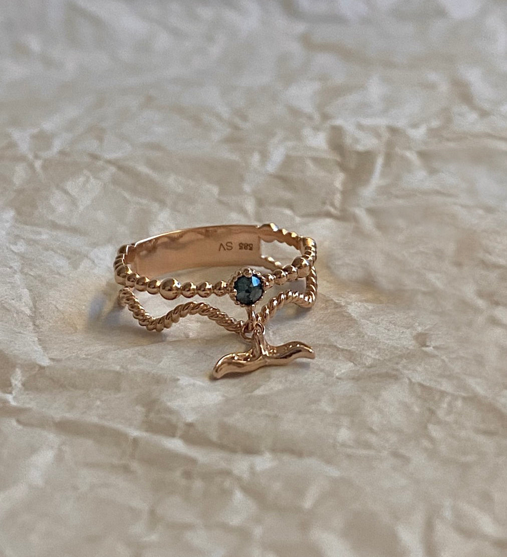Dolphin Tail Ring