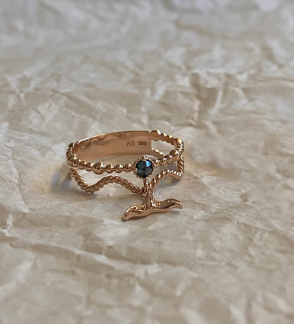Dolphin Tail Ring