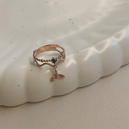 Dolphin Tail Ring