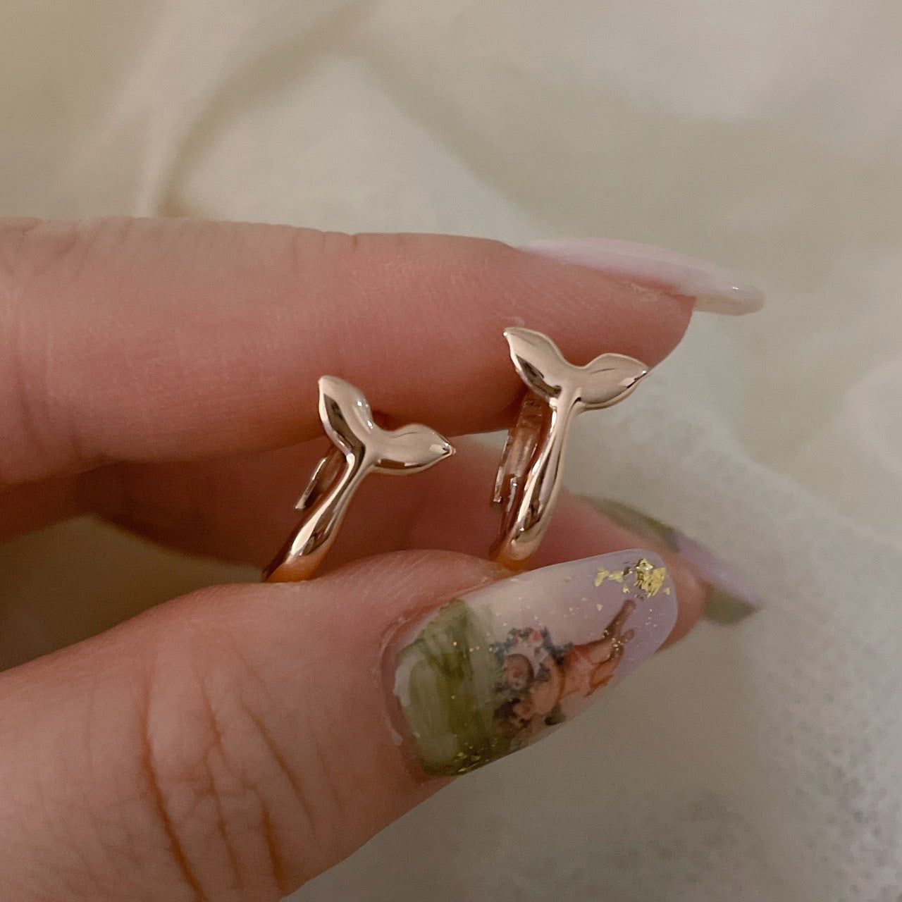 Dolphin Tail Earrings