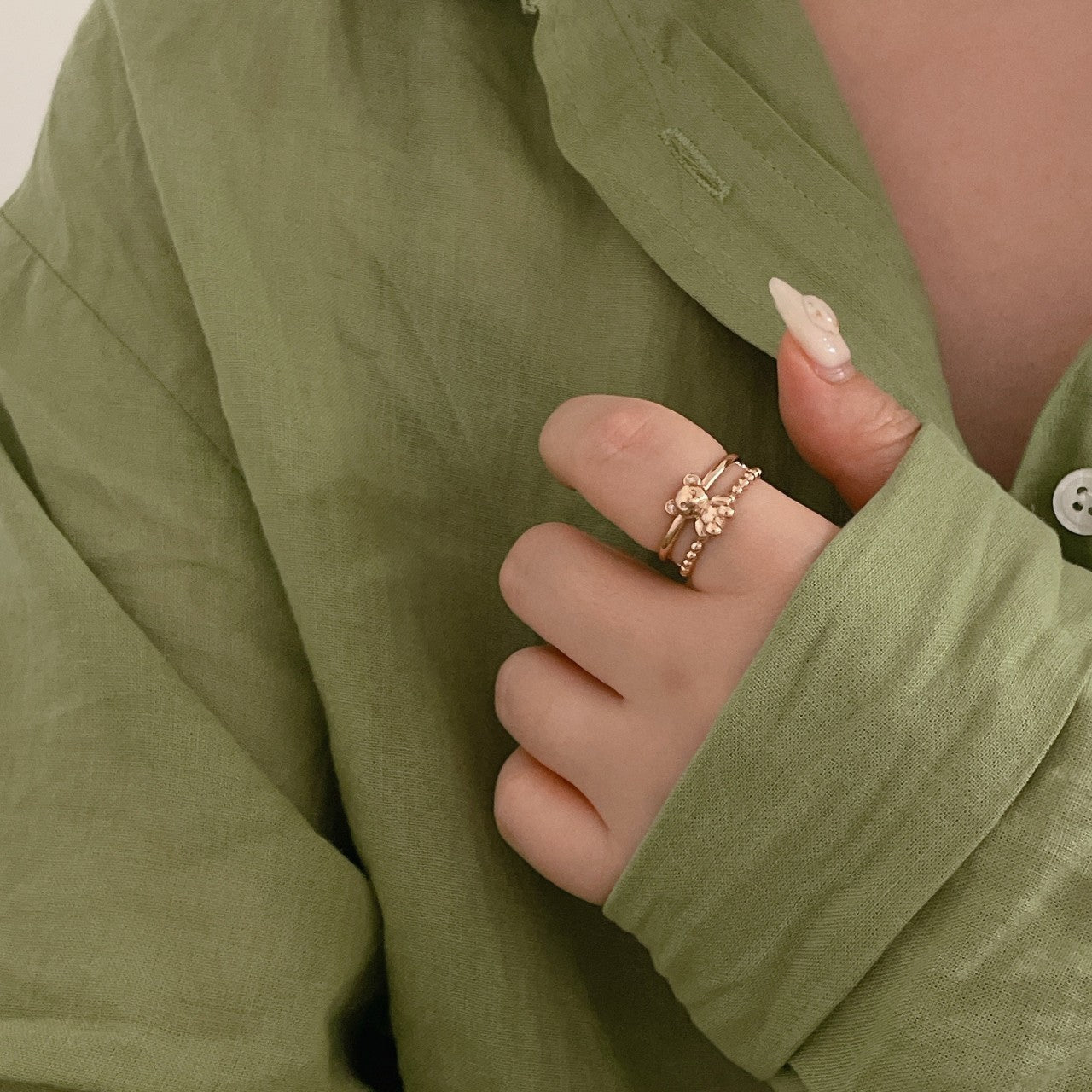 Bear Double Ring