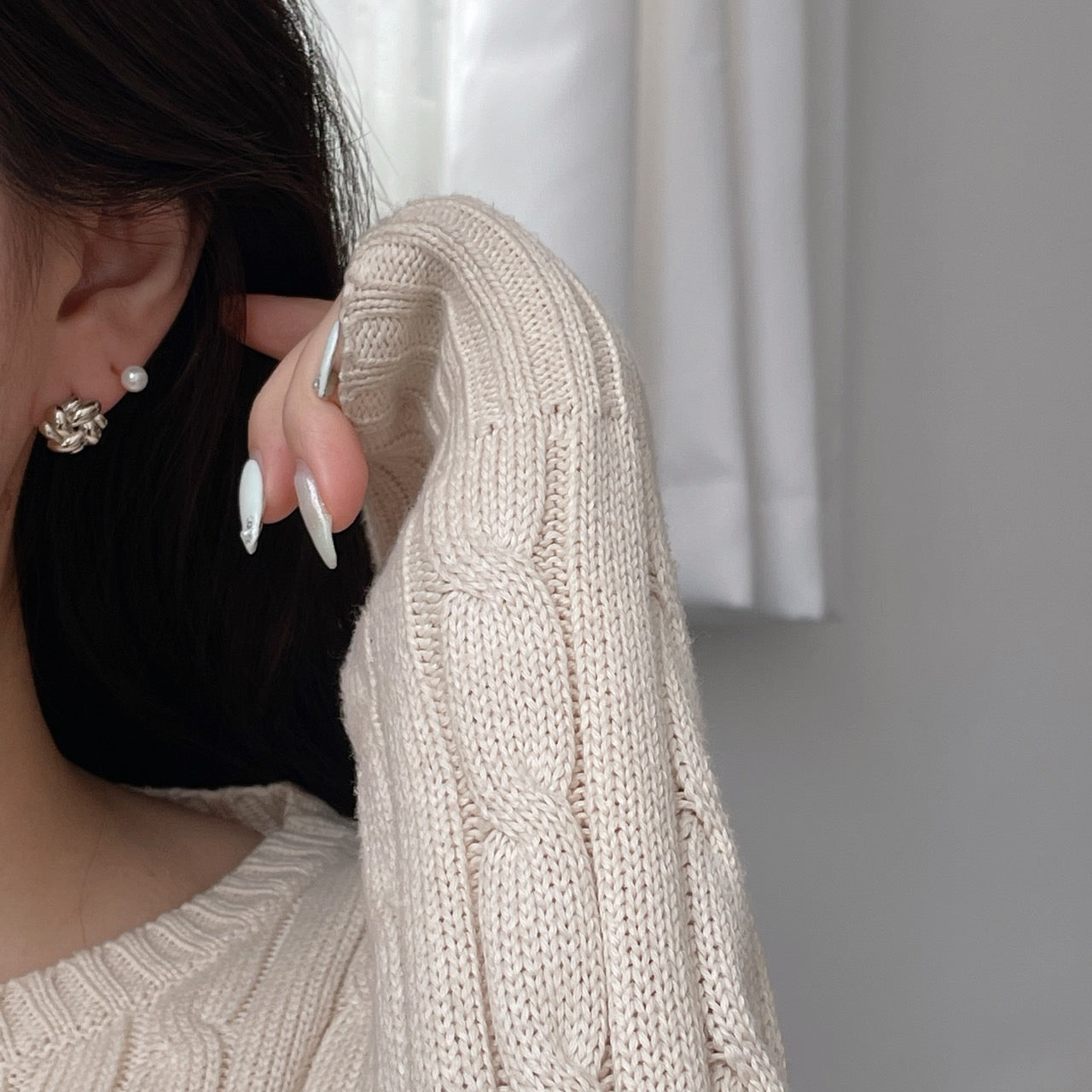 Knotted Flower Earrings