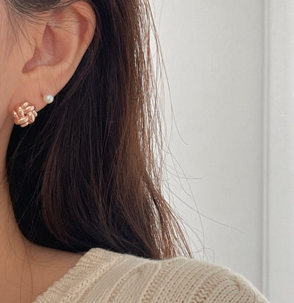 Knotted Flower Earrings
