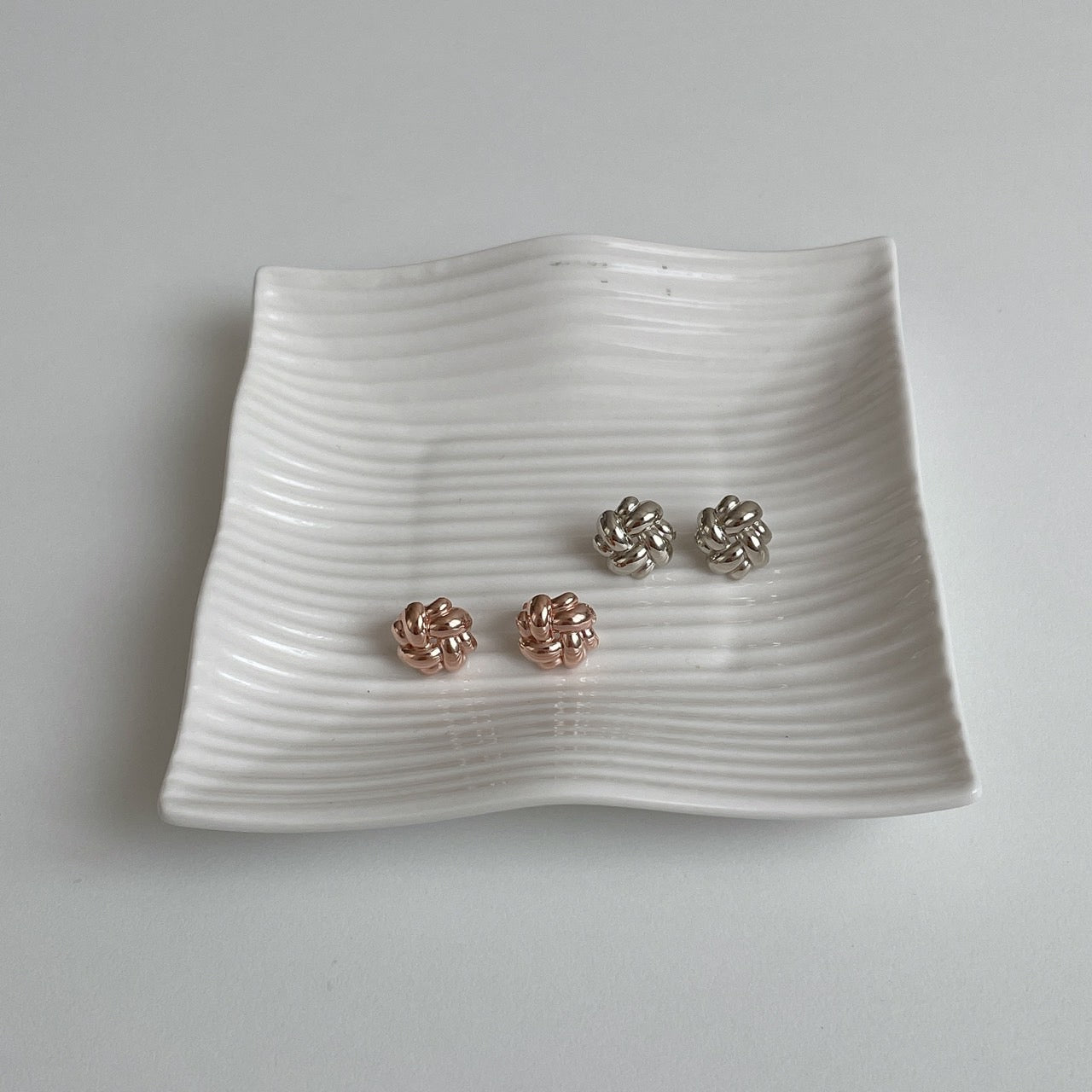 Knotted Flower Earrings