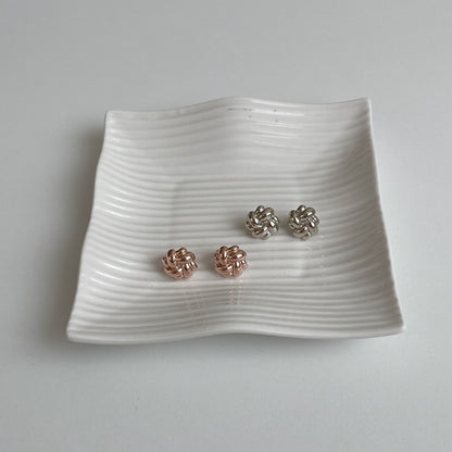 Knotted Flower Earrings