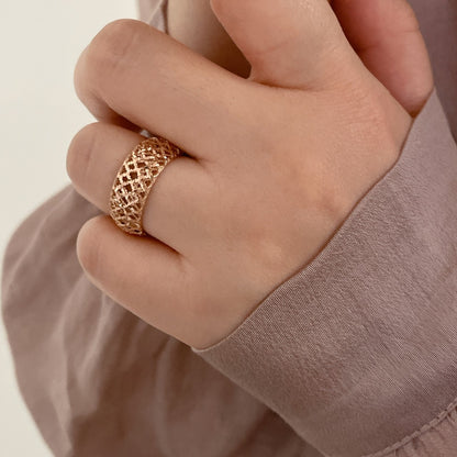 Lace Textured Ring