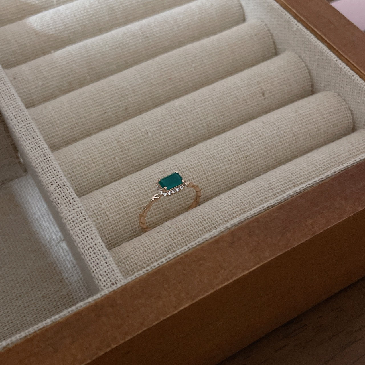 Green Onyx Ring