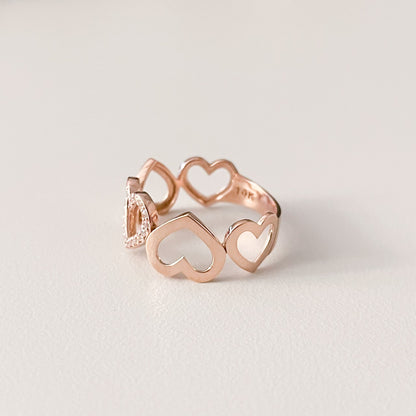 Heart Link Ring