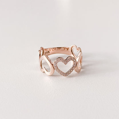 Heart Link Ring