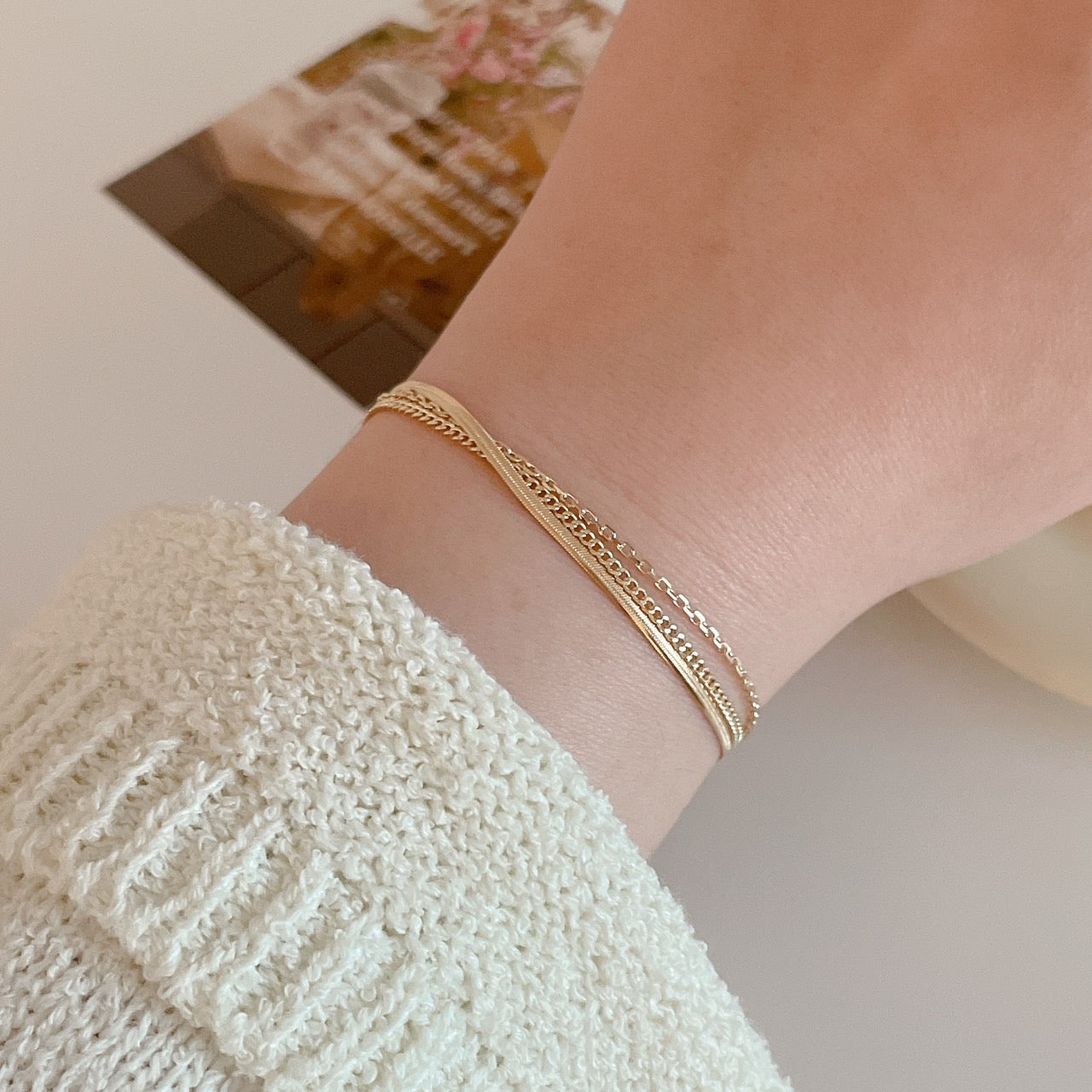 Triple Chain Bracelet