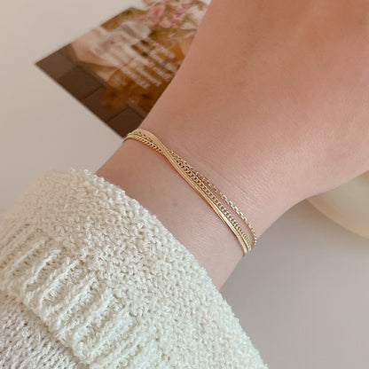 Triple Chain Bracelet