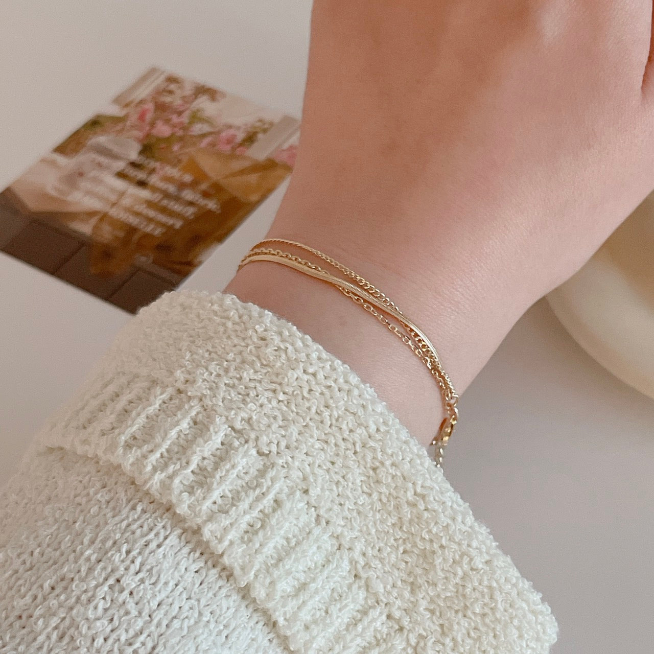 Triple Chain Bracelet