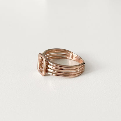 Triplet Row Ring