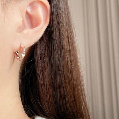 Wavy Hoop Earrings
