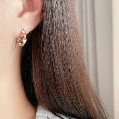 Wavy Hoop Earrings