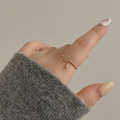 Cat Charm Ring