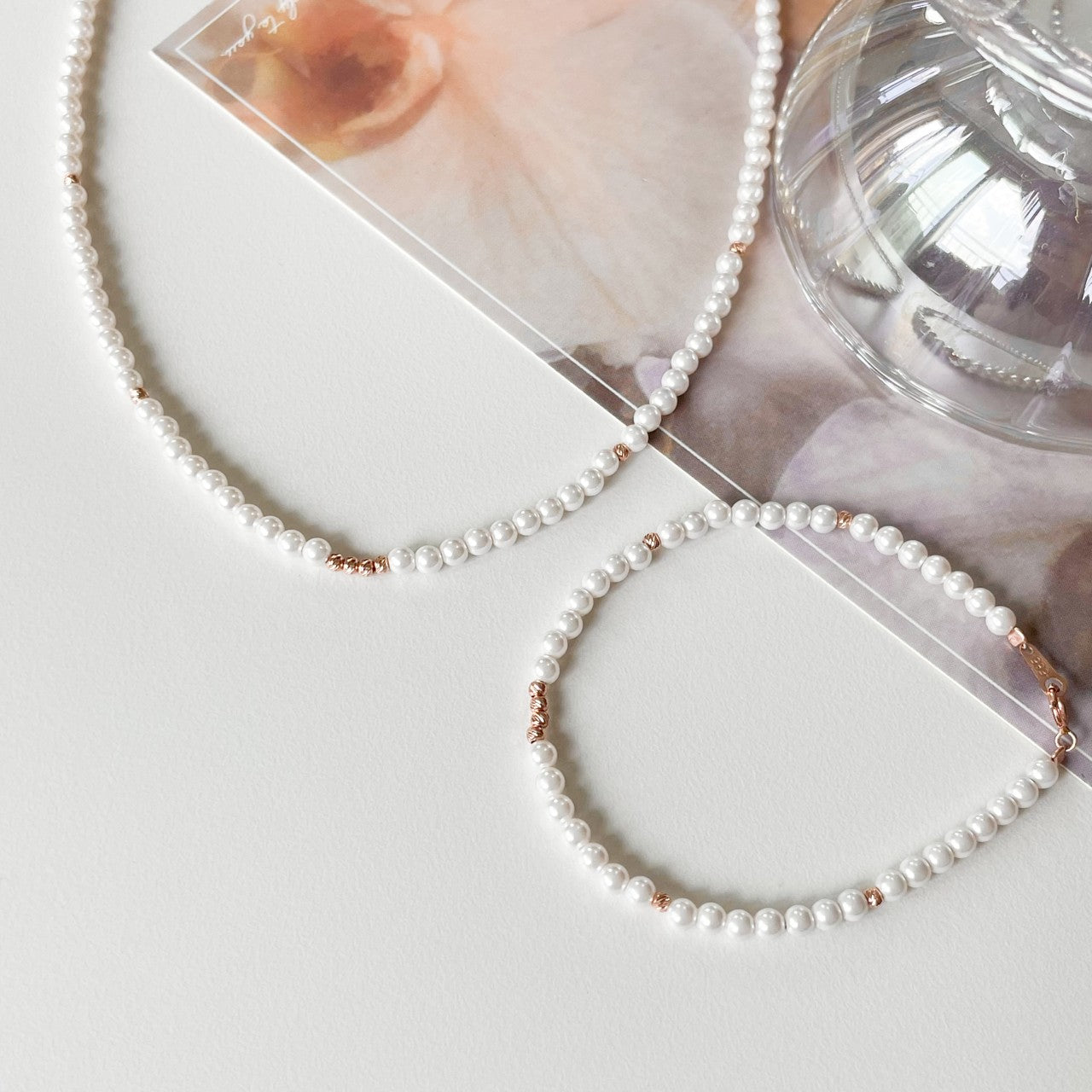 Crystal Pearl Bracelet