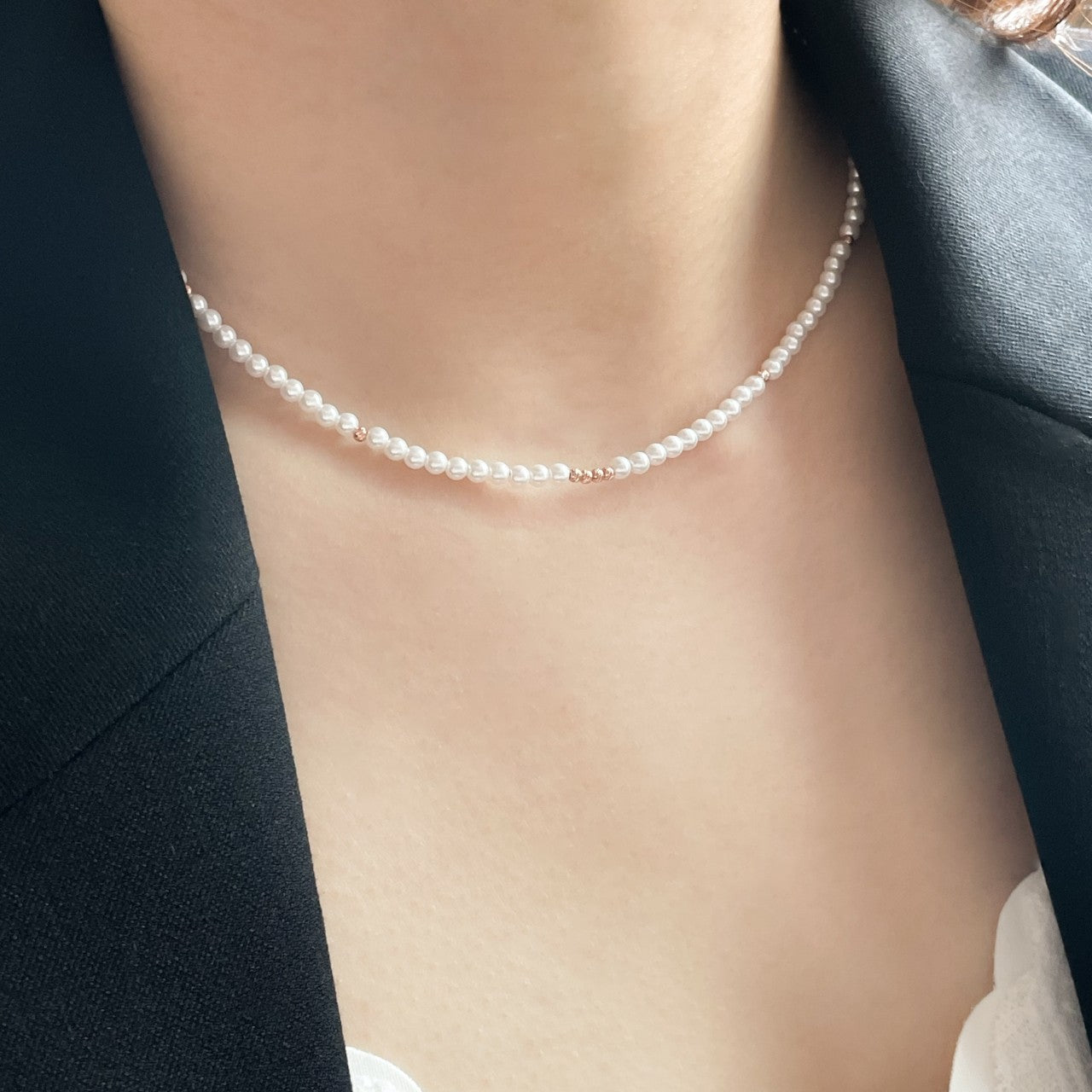 Crystal Pearl Necklace