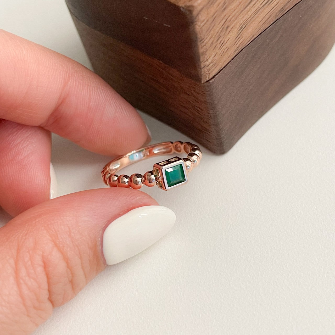 Green Onyx Antique Ring