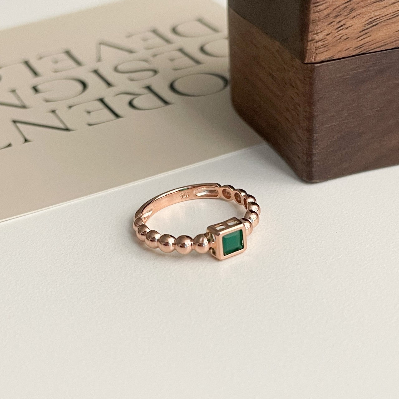 Green Onyx Antique Ring