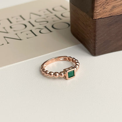 Green Onyx Antique Ring
