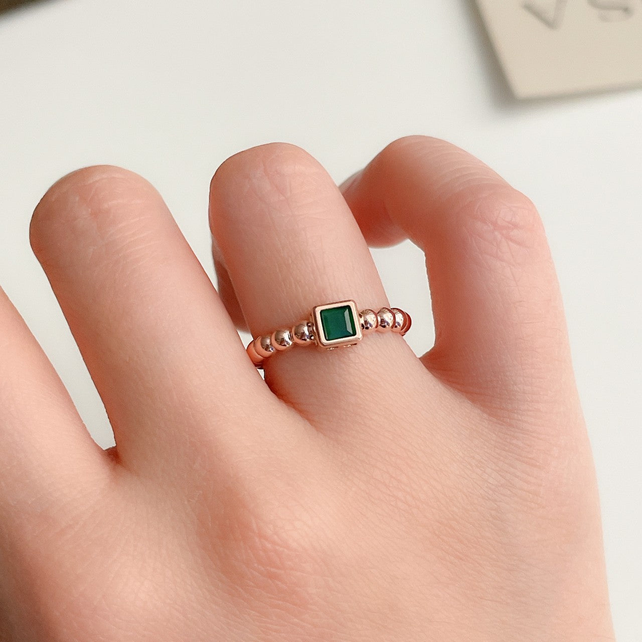 Green Onyx Antique Ring