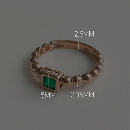 Green Onyx Antique Ring