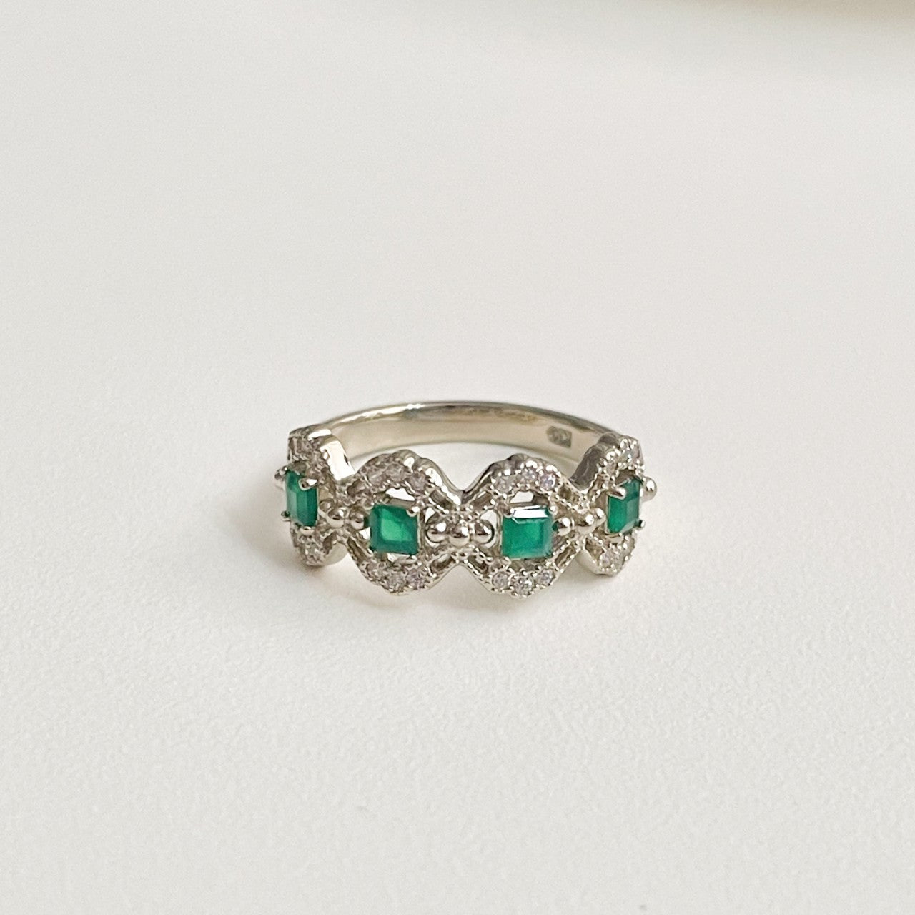 Green Onyx Antique Ring