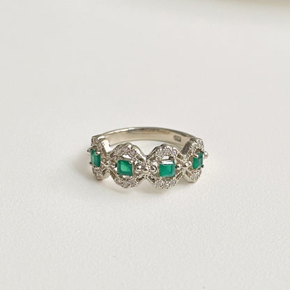 Green Onyx Antique Ring