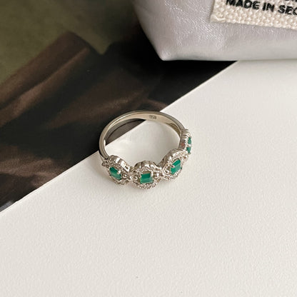 Green Onyx Antique Ring
