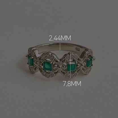 Green Onyx Antique Ring