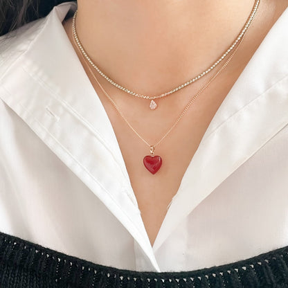 Heart Gemstone Pendant