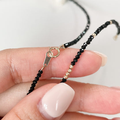 Black Spinel Necklace
