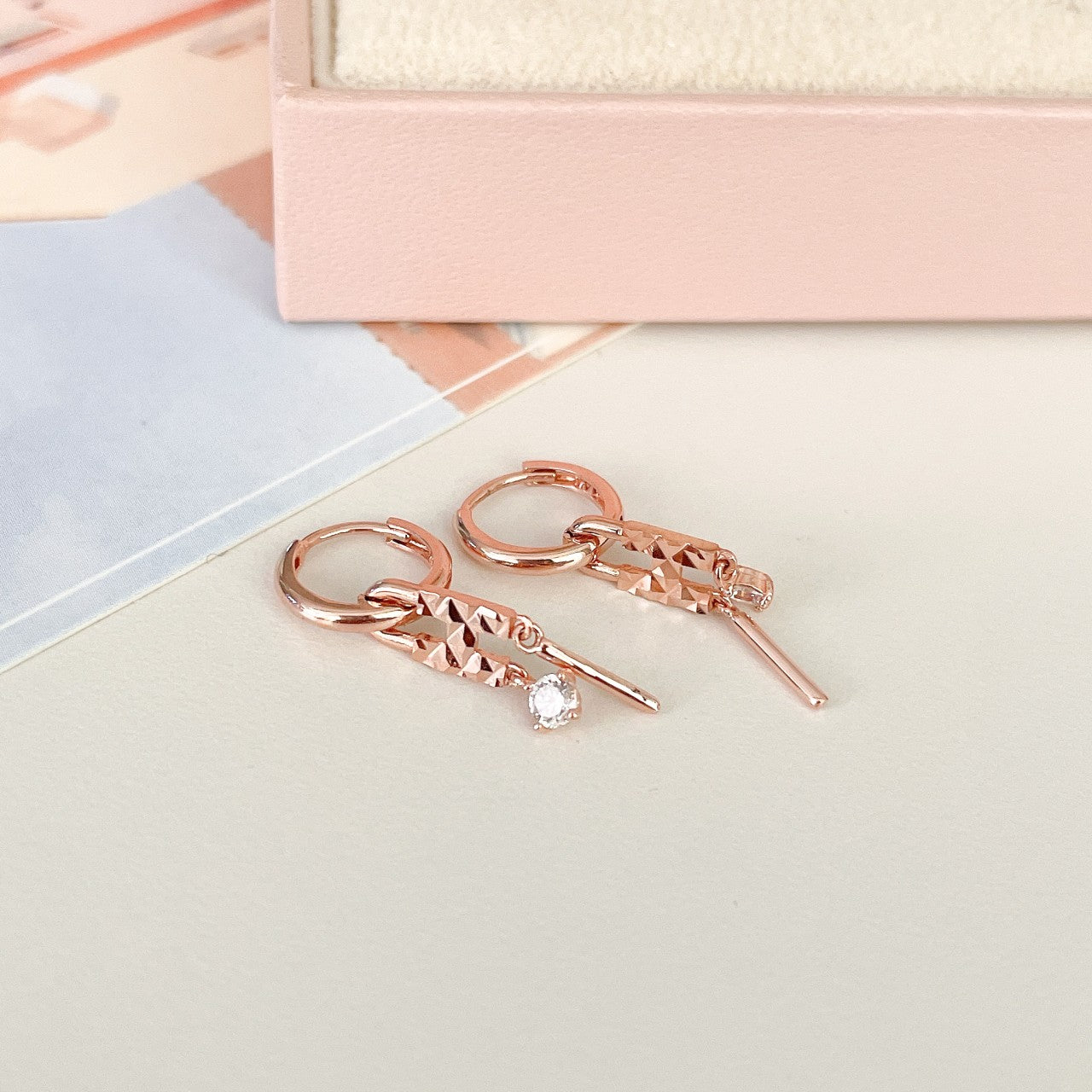 H Drop Earrings