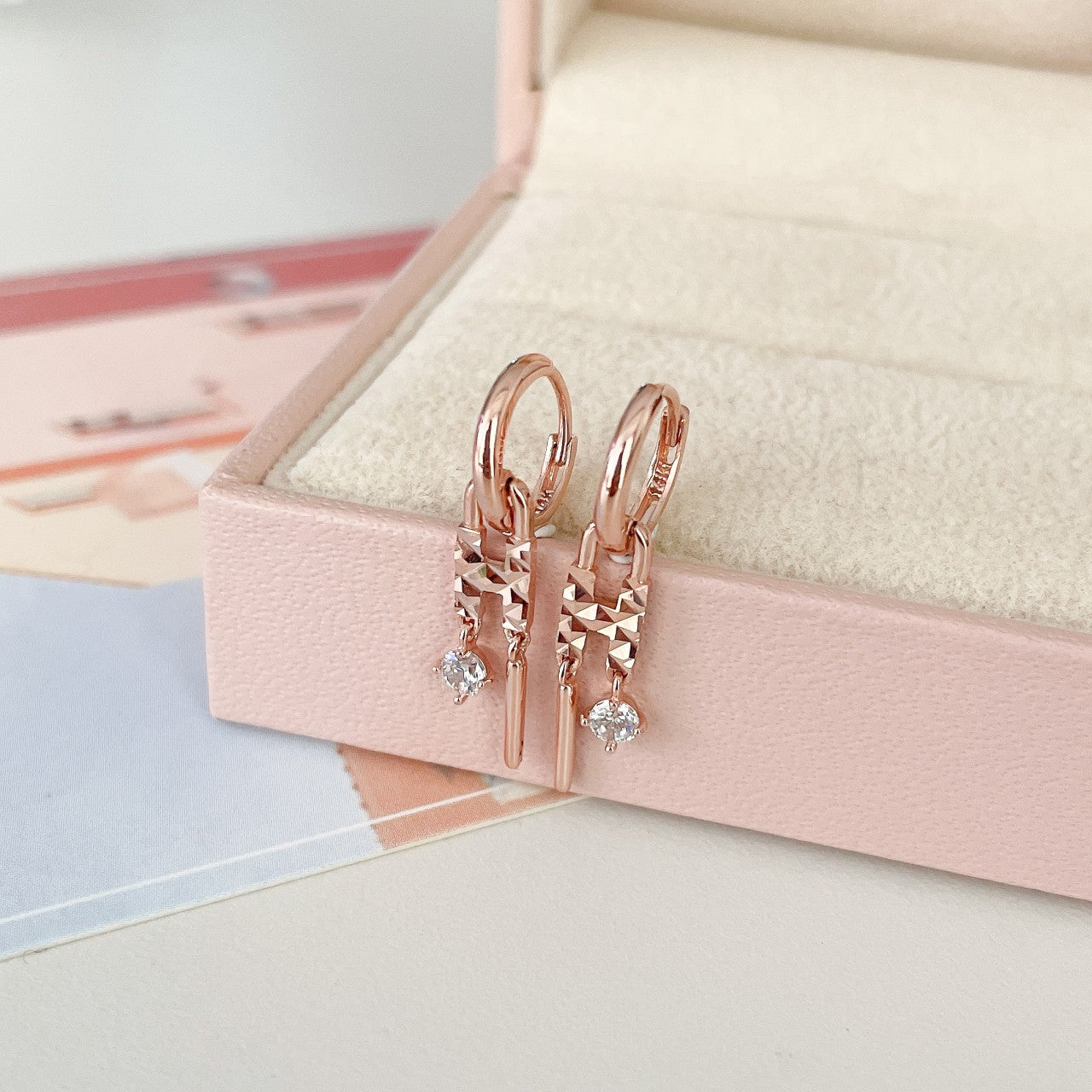 H Drop Earrings
