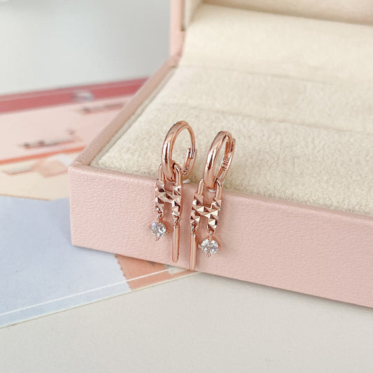 H Drop Earrings