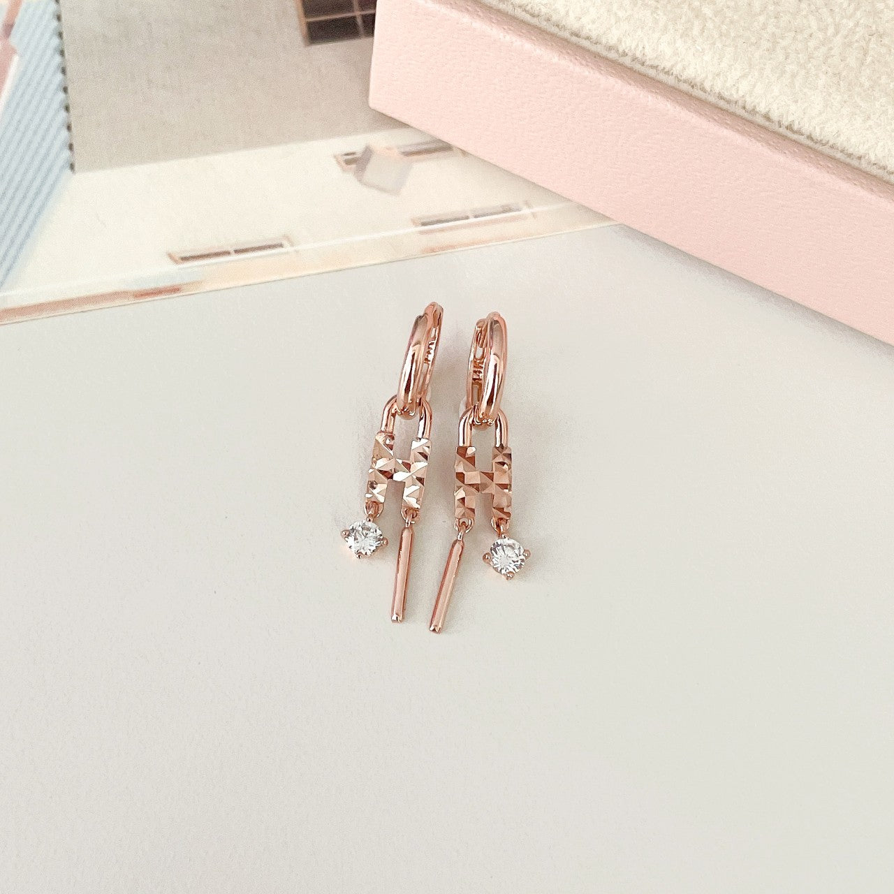 H Drop Earrings